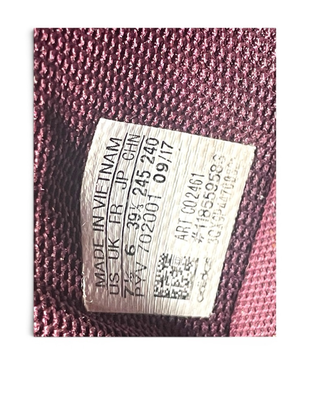Adidas Tubular Shadow Burgundy Knit Sneakers Women’s 7.5 Casual Comfort - Picture 9 of 10